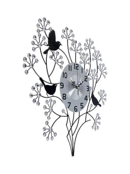 Часы настенные интерьерные большие «Букет», плавный ход, циферблат 22 см, 60×60 см