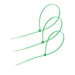 Хомут нейлоновый для стяжки, ТУНДРА, 3.6×300 мм, зеленый, 100 шт.