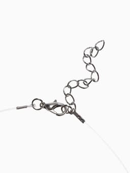 Кулон на леске «Счастье ждёт тебя», белый в серебре, 40 см