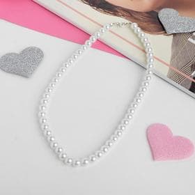 Бусы детские Выбражулька «Жемчужинки», 40 см, белые