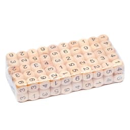 Кости игральные кубики 2×2 см, дерево, фасовка 100 шт.