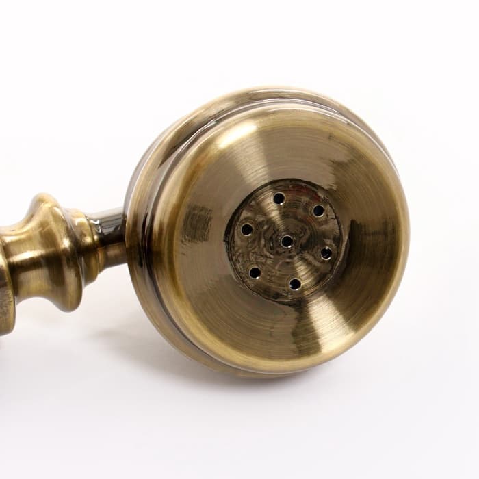 Ретро-телефон с выдвижным ящиком, темное дерево, 16×23×25 см