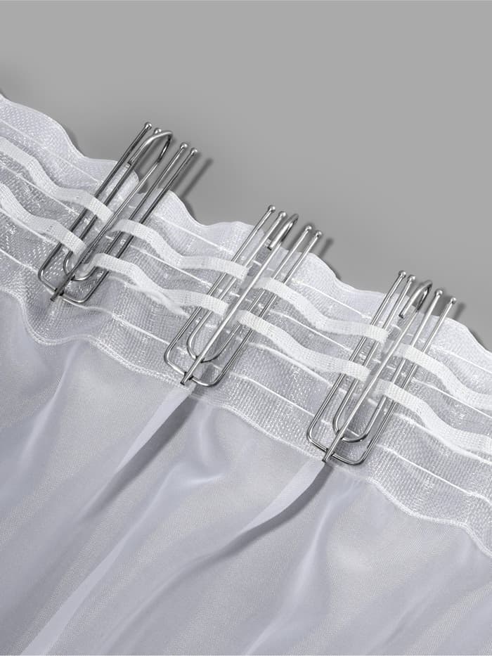 Крючок для штор, 70×25 мм, 10 шт., цвет серебряный