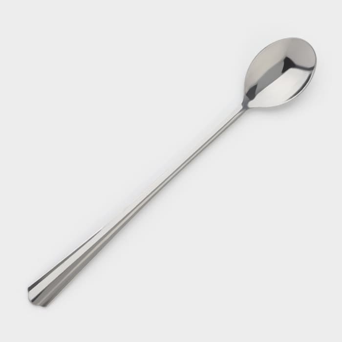 Ложка для коктейля «Новинка», длина 19.7 см, толщина 1.5 мм, упрощённой обработки, цвет серебряный