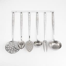Кухонные принадлежности «Уралочка», длина 30 см, d=35 см, 6 предметов, нержавеющая сталь
