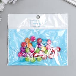 Бусины для творчества пластик «Розочка», перламутр, набор 30 шт., 1.2×1.2 см