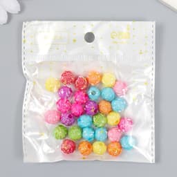 Бусины для творчества пластик «Розочка», перламутр, набор 30 шт., 1.2×1.2 см