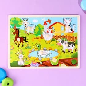 Рамка-вкладыш Лесная мастерская «Животные на ферме»