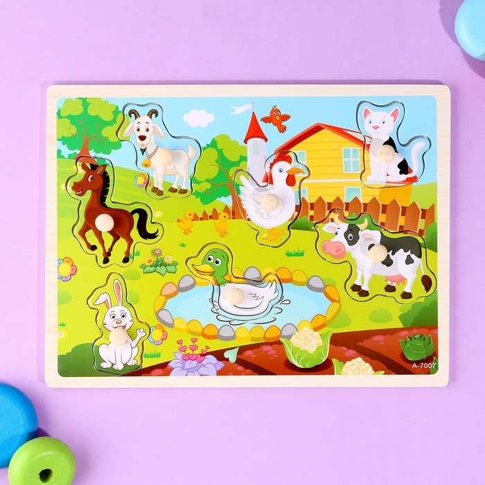 Рамка-вкладыш Лесная мастерская «Животные на ферме»