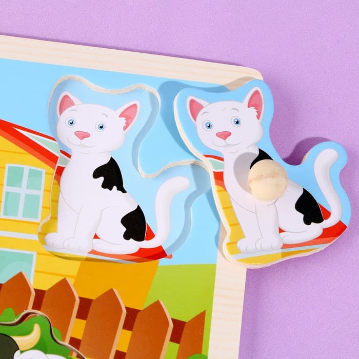 Рамка-вкладыш Лесная мастерская «Животные на ферме»