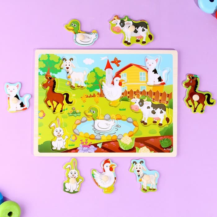 Рамка-вкладыш Лесная мастерская «Животные на ферме»