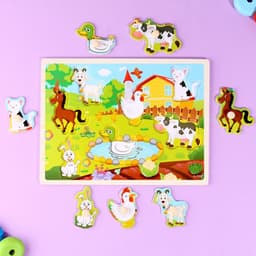 Рамка-вкладыш Лесная мастерская «Животные на ферме»