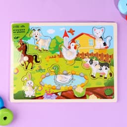 Рамка-вкладыш Лесная мастерская «Животные на ферме»