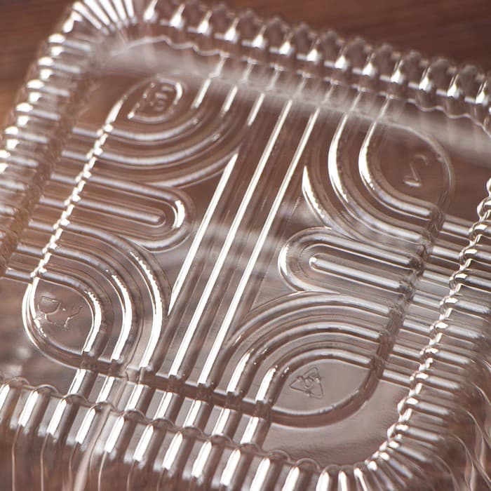 Контейнер одноразовый с неразъёмной крышкой ПР-К-9 (М), 350 мл, пластик, 13×7.8 см, прозрачный