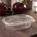 Контейнер одноразовый с неразъёмной крышкой ПР-РКС, 350 мл, пластик, 15.9×13×4 см, прозрачный