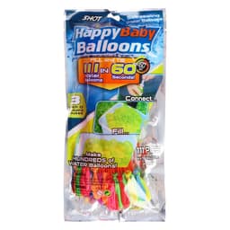 Водяные бомбочки «Шар», 3 насадки, 111 шаров, МИКС