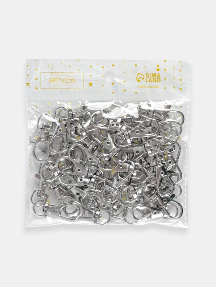 Карабин металлический, 3.7×1.5 см