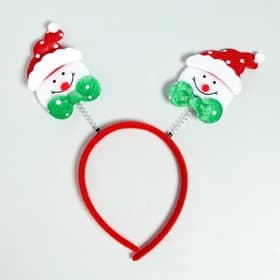 Ободок новогодний карнавальный «Снеговичок»