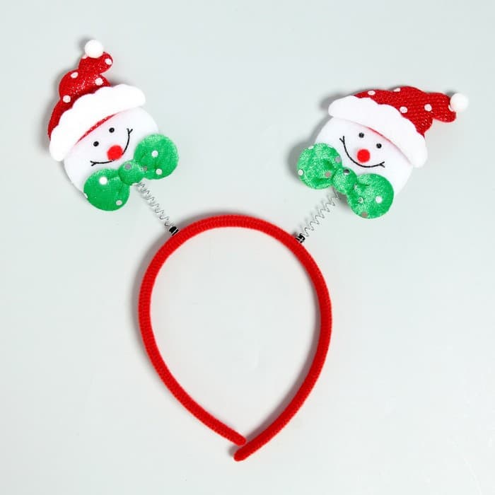 Ободок новогодний карнавальный «Снеговичок»