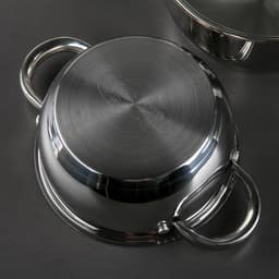 Набор кастрюль Катунь «Антея», 3 предмета: 1.5 л, 2 л, 3 л, капсульное дно, индукция, нержавеющая сталь, AISI - 201