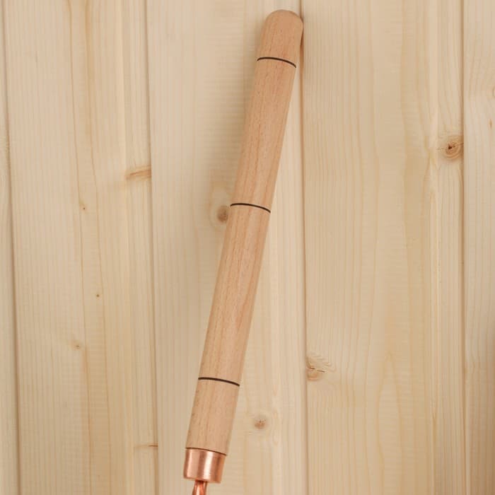 Ковш - черпак для бани и сауны, 140 мл, медь, деревянная ручка