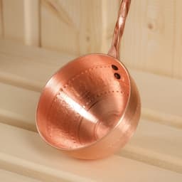 Ковш - черпак для бани и сауны, 140 мл, медь, деревянная ручка