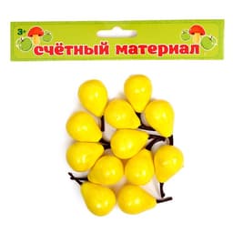 Счётный материал «Груши», набор 12 шт., груша: 3.5×3 см