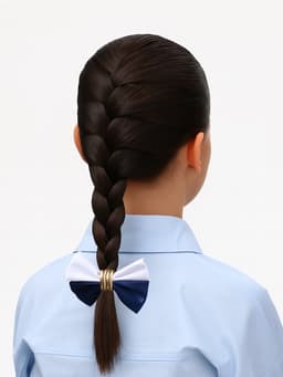 Бант для волос на резинке «Школьница», двойной, 8.5 см, МИКС