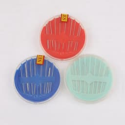 Иглы швейные в пластиковой коробочке, 10 шт., МИКС