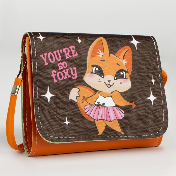 Сумка детская «Лисичка», на клапане, 15×4×12 см