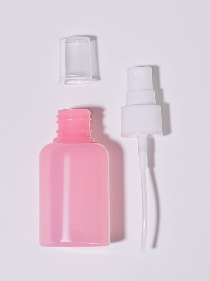 Бутылочка для хранения, с распылителем, 50 мл, розовая