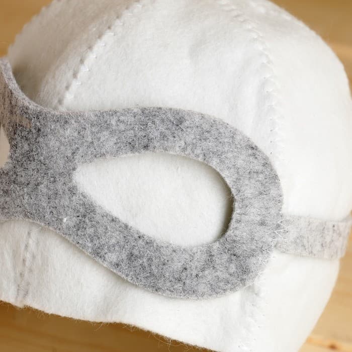 Шапка для бани и сауны «Пилот», полиэфир 70%, шерсть 30%, «Добропаровъ»