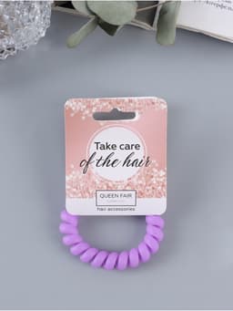 Резинка для волос пружинка QF «Матовая», МИКС