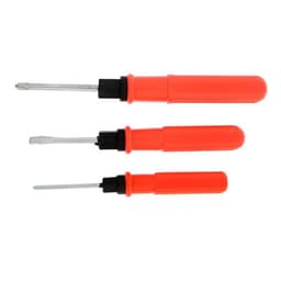 Набор отверток ЛОМ, 2 в 1, PH0/SL3×60 мм, PH1/SL5×70 мм, PH2/SL6×75 мм, 3 шт.