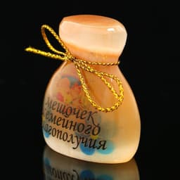 Фигурка - оберег «Мешочек семейного благополучия», большой, селенит