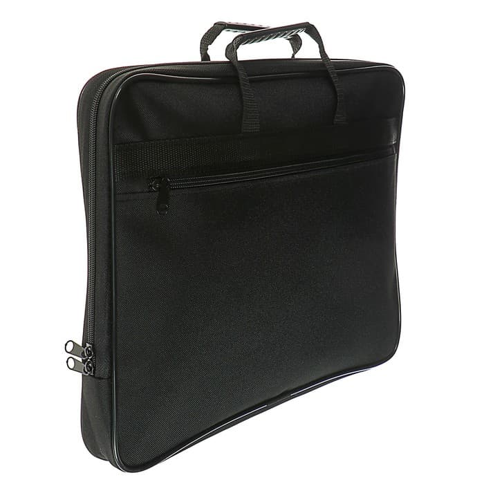 Папка с ручками текстильная А4, Calligrata «Офис», для бумаг, для офиса, 365×290×30 мм, 1Ш41, черная