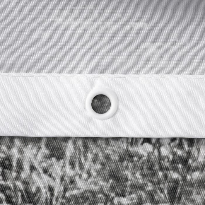 Штора для ванной Доляна «Слон», 180×180 см, белая