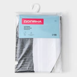 Штора для ванной Доляна «Слон», 180×180 см, белая