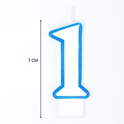 Свеча для торта «Цифра 1», 7 см, МИКС
