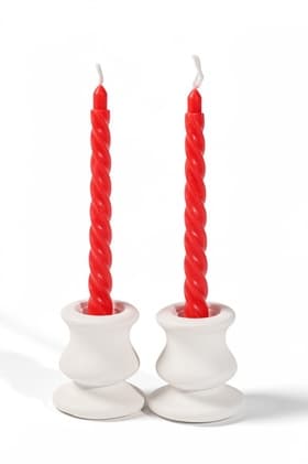 Свечи витые ароматические 1.5×15 см, 2 шт., роза