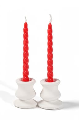 Свечи витые ароматические 1.5×15 см, 2 шт., роза