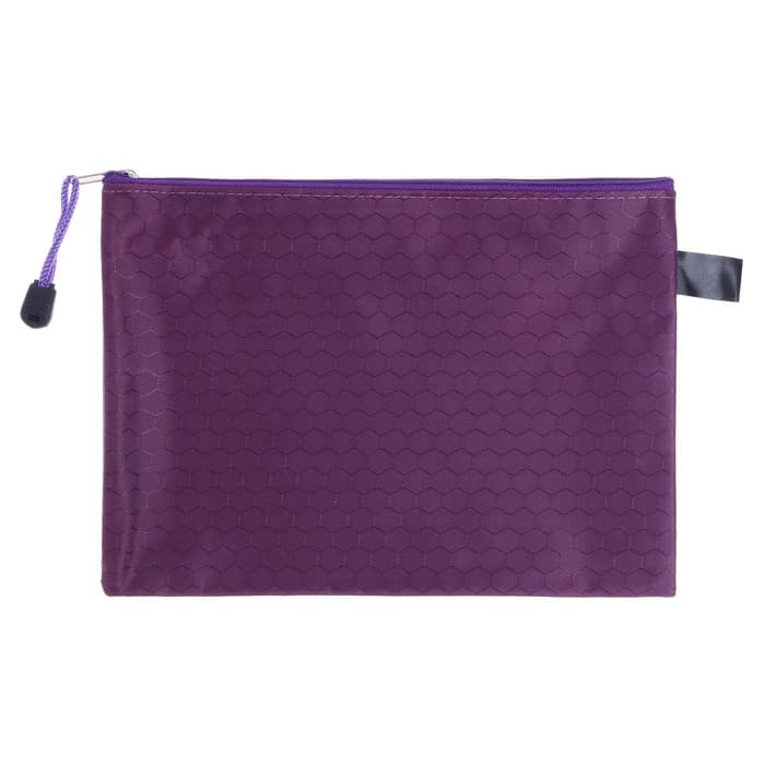 Папка-конверт на молнии Calligrata «Соты» А5, (170×245 мм), МИКС