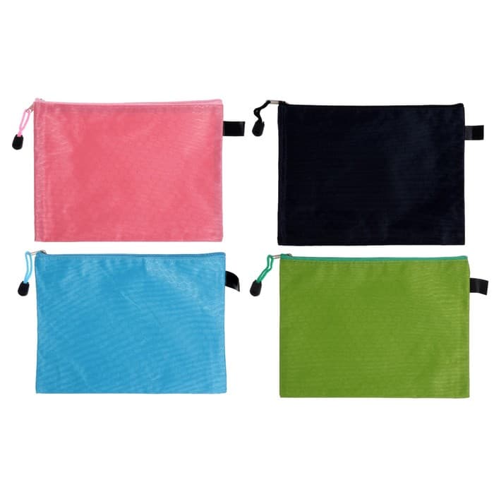 Папка-конверт на молнии Calligrata «Соты» А5, (170×245 мм), МИКС