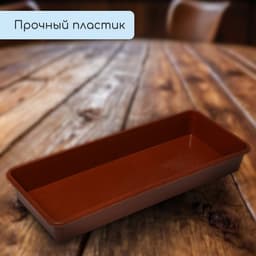 Ящик для рассады, 53×21.5×7.2 см, 7.5 л, пластик, МИКС