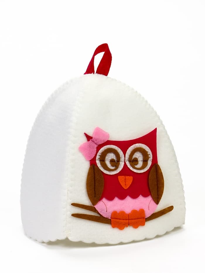 Шапка для бани и сауны, с аппликацией «Мэри», полиэфир, детская