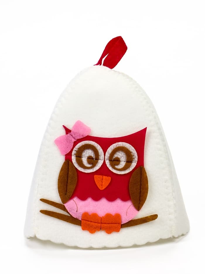 Шапка для бани и сауны, с аппликацией «Мэри», полиэфир, детская