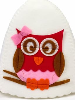 Шапка для бани и сауны, с аппликацией «Мэри», полиэфир, детская