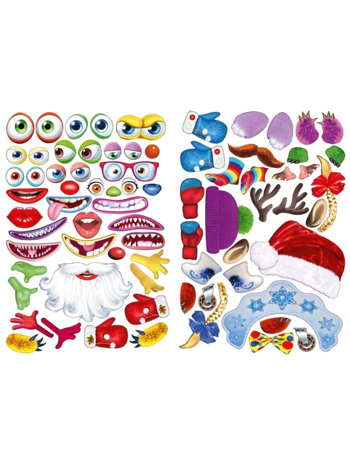 Книга с наклейками, сделай своего чудика «Ёлки-Палкин»