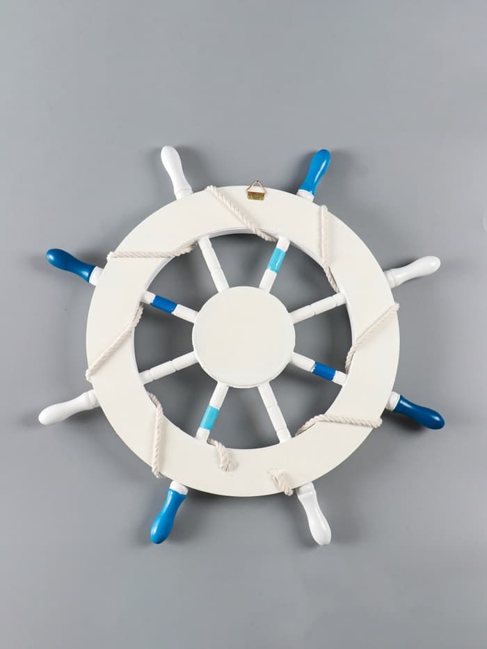 Декор настенный, панно «Штурвал. Welcome aboard с корабликом», 62×62×3.5 см