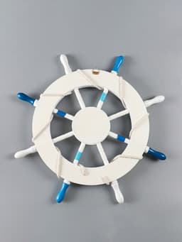 Декор настенный, панно «Штурвал. Welcome aboard с корабликом», 62×62×3.5 см